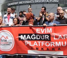 Evim Mağdurları Platformu’ndan TMSF önünde eylem
